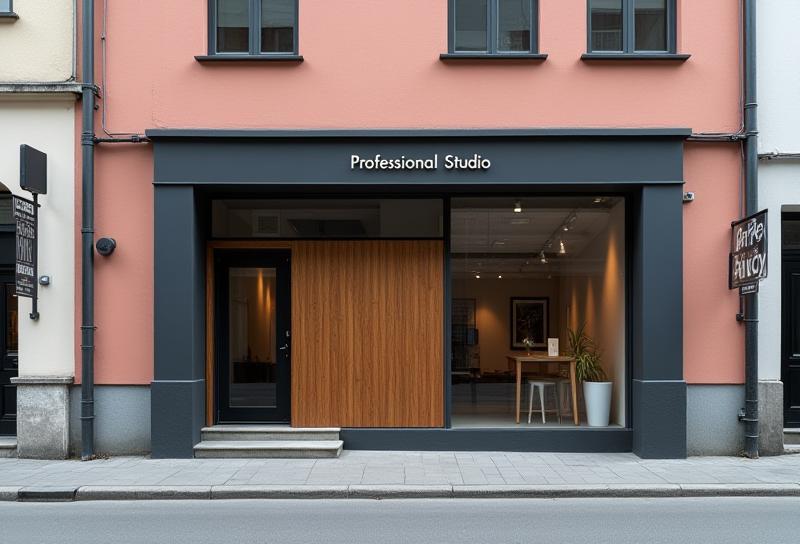 Exterior view of the building housing Nordic Echo Studios AS on a street in Oslo